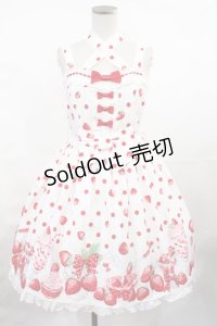 Angelic Pretty / Milky Berryホルターネックジャンパースカート Free オフ H-25-04-25-1003-AP-OP-NS-ZH