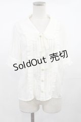 LIZ LISA / シアーチェック切替ブラウス Free オフ H-25-04-25-1031-LO-BL-NS-ZH