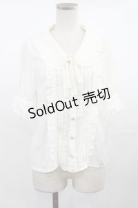 LIZ LISA / シアーチェック切替ブラウス Free オフ H-25-04-25-1031-LO-BL-NS-ZH