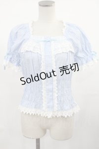 BABY,THE STARS SHINE BRIGHT / ギンガムチェックブラウス Free サックス H-25-04-25-1032-BA-BL-NS-ZH