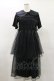画像1: Candy Stripper / SHEER SHIRRING DRESS 2 ブラック×ブラック H-25-04-25-078-PU-OP-KB-ZH (1)