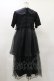 画像2: Candy Stripper / SHEER SHIRRING DRESS 2 ブラック×ブラック H-25-04-25-078-PU-OP-KB-ZH (2)