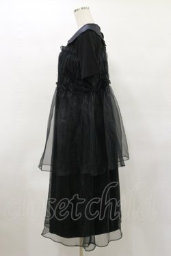 画像3: Candy Stripper / SHEER SHIRRING DRESS 2 ブラック×ブラック H-25-04-25-078-PU-OP-KB-ZH