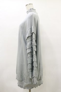 画像3: Candy Stripper / FRILL SLEEVE SWEAT ONE-PIECE  ライトブルー H-25-04-25-079-PU-OP-KB-ZH