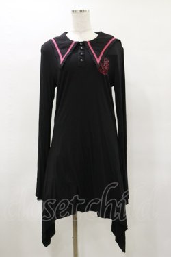 画像1: KILL STAR / EN-CRYPTED DRESS L ブラック H-25-04-25-080-SL-OP-KB-ZH