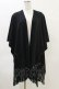 画像1: NieR Clothing / ポケット付ケープストール  黒 H-25-04-25-012-PU-ZA-KB-ZT159 (1)