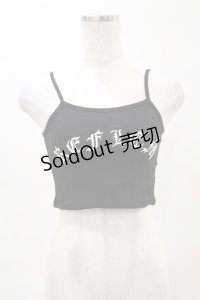 REFLEM / クロップドキャミソール FREE 黒 H-25-04-25-016-PU-TO-KB-ZH