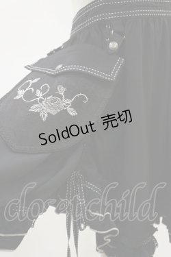 画像4: Ozz oneste / Fairy tale Rose刺繍タブリエ  ブラック H-25-04-25-001-OO-OP-KB-ZH