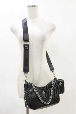 画像1: REFLEM / ミニバッグ付きボディバッグ  黒 H-25-04-25-002-PU-BG-KB-ZH