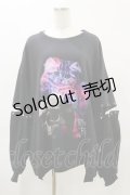TRAVAS TOKYO / Playful cat separate sleeve PO FREE 黒 H-25-04-25-025-PU-TO-KB-ZH