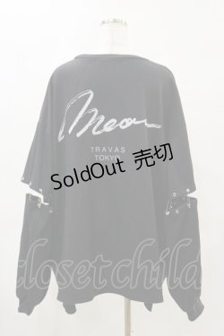 画像2: TRAVAS TOKYO / Playful cat separate sleeve PO FREE 黒 H-25-04-25-025-PU-TO-KB-ZH