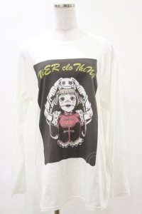 NieR Clothing / COTTON LONG CUTSEW  白 H-25-04-25-029-PU-TO-KB-ZH