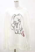 NieR Clothing / にぃあスウェットトップス  白 H-25-04-25-030-PU-TO-KB-ZH