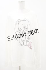 NieR Clothing / にぃあスウェットトップス  白 H-25-04-25-030-PU-TO-KB-ZH