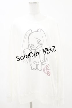 画像1: NieR Clothing / にぃあスウェットトップス  白 H-25-04-25-030-PU-TO-KB-ZH