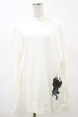 画像1: NieR Clothing / プリントSWEAT  2XL 白 H-25-04-25-031-PU-TO-KB-ZH