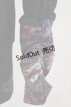 画像3: Qutie Frash / 和柄切替ロングカットソー Free ブラック H-25-04-25-032-QU-TO-NS-ZH