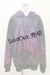 NieR Clothing / 防寒裏起毛パーカー  黒×紫 H-25-04-25-038-PU-TO-KB-ZH