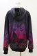 画像2: NieR Clothing / 防寒裏起毛パーカー  黒×紫 H-25-04-25-038-PU-TO-KB-ZH (2)
