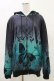 画像1: NieR Clothing / 防寒裏起毛パーカー  黒×緑 H-25-04-25-039-PU-TO-KB-ZH (1)