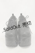 YOSUKE / 厚底レースアップシューズ M ブラック H-25-04-26-001-PU-SH-NS-ZH