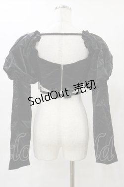 画像2: Melt the lady / クロップドジャケット Free ブラック H-25-04-26-052-PU-JA-NS-ZH
