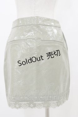 画像2: Melt the lady / レザータッチスカート S グリーン H-25-04-26-062-PU-SK-NS-ZH