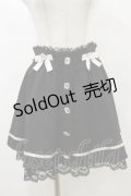 Ank Rouge / ビジューリボンスカート M ブラック/ピンク H-25-04-26-064-CA-SK-NS-ZH