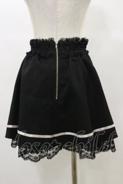 画像2: Ank Rouge / ビジューリボンスカート M ブラック/ピンク H-25-04-26-064-CA-SK-NS-ZH
