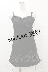 Melt the lady / サイドレースミニワンピース Free ブラック H-25-04-26-073-PU-OP-NS-ZH