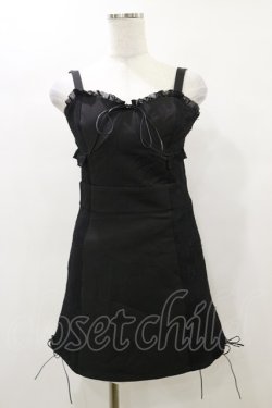 画像1: Melt the lady / サイドレースミニワンピース Free ブラック H-25-04-26-073-PU-OP-NS-ZH