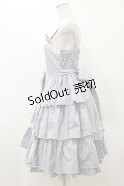 画像3: metamorphose / 3段フリルジャンパースカート(スカラップレース) サイズ1 サックス H-25-04-26-074-ME-OP-NS-ZH