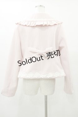 画像2: axes femme kawaii / ガーリーリボンショートコート M ピンク H-25-04-26-081-AX-CO-NS-ZH