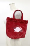 m petit by misako / NINA’Sコラボ プリントトートバッグ  レッド H-25-04-26-015-LO-BG-NS-ZH