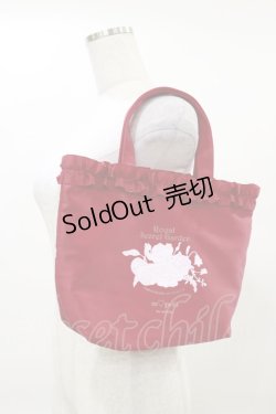 画像1: m petit by misako / NINA’Sコラボ プリントトートバッグ  レッド H-25-04-26-015-LO-BG-NS-ZH