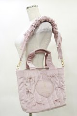 m petit by misako / NINA'Sコラボベロアリボン2wayバッグ  ピンク H-25-04-26-017-LO-BG-NS-ZH