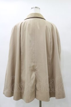 画像2: axes femme / パイピングケープコート M ベージュ H-25-04-26-020-AX-CO-NS-ZH