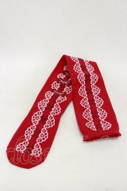 画像1: Angelic Pretty / Trio Ribbonオーバーニーソックス  レッド H-25-04-26-002-AP-ZA-NS-ZH