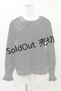 axes femme / デザイン襟ブラウス M ブラック H-25-04-26-022-AX-BL-NS-ZH