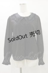 axes femme / デザイン襟ブラウス M ブラック H-25-04-26-022-AX-BL-NS-ZH