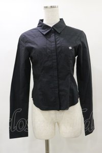 Melt the lady / ロゴ刺繍ブラウス Free ブラック H-25-04-26-023-PU-BL-NS-ZH