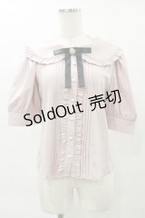 Ank Rouge / タックブラウス M ピンク H-25-04-26-027-CA-BL-NS-ZH
