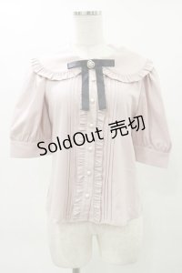 Ank Rouge / タックブラウス M ピンク H-25-04-26-027-CA-BL-NS-ZH