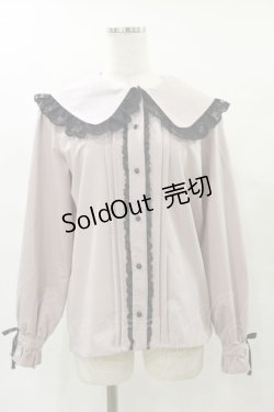 画像1: Rojita / ブローチ付きバックレースアップブラウス Free ピンク H-25-04-26-028-LO-BL-NS-ZH