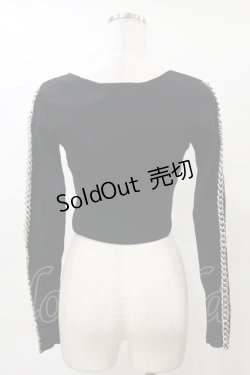画像2: Melt the lady / チェーン付きトップス Free ブラック H-25-04-26-031-PU-TO-NS-ZH