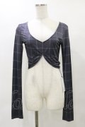 Melt the lady / チェック柄トップス Free グレー H-25-04-26-032-PU-TO-NS-ZH