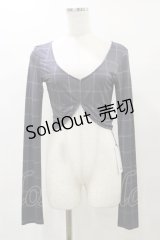 Melt the lady / チェック柄トップス Free グレー H-25-04-26-032-PU-TO-NS-ZH