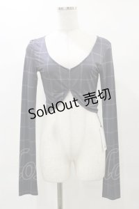 Melt the lady / チェック柄トップス Free グレー H-25-04-26-032-PU-TO-NS-ZH