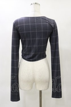 画像2: Melt the lady / チェック柄トップス Free グレー H-25-04-26-032-PU-TO-NS-ZH