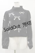 Swankiss / HB many ribbon knit Free ブラック H-25-04-26-035-CA-TO-NS-ZH